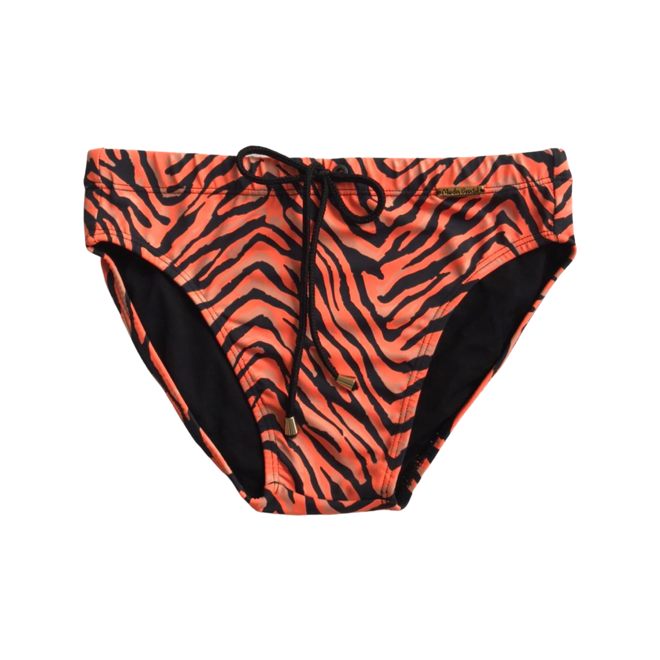 Brief 5cm Moda Brasil Swimwear Neon Tiger